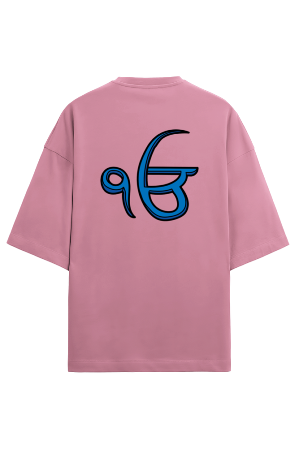 Unisex Terry Oversized T-Shirt with Ik Onkar Sign